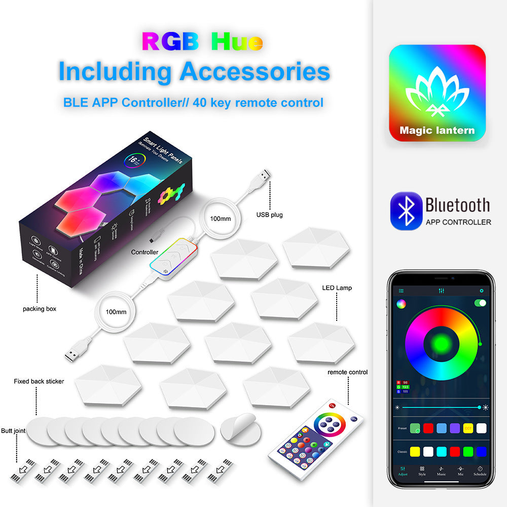 Panneau Hexagone RGB Modulable