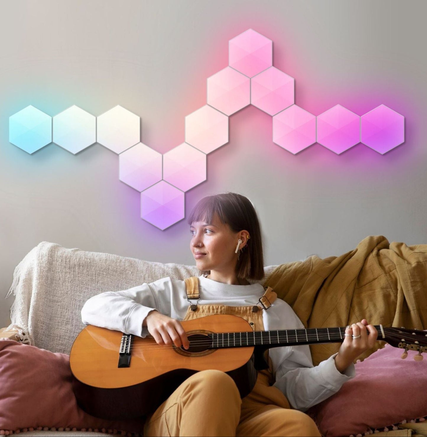 Panneau Hexagone RGB Modulable