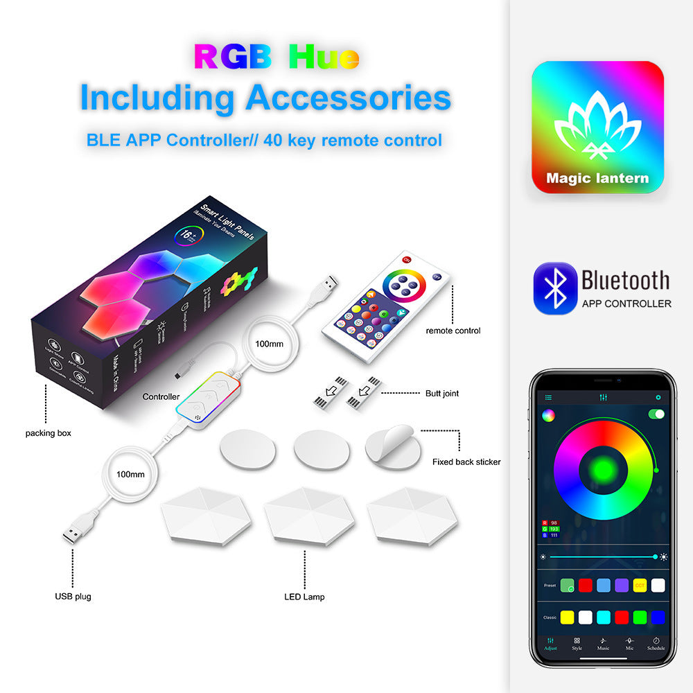 Panneau Hexagone RGB Modulable