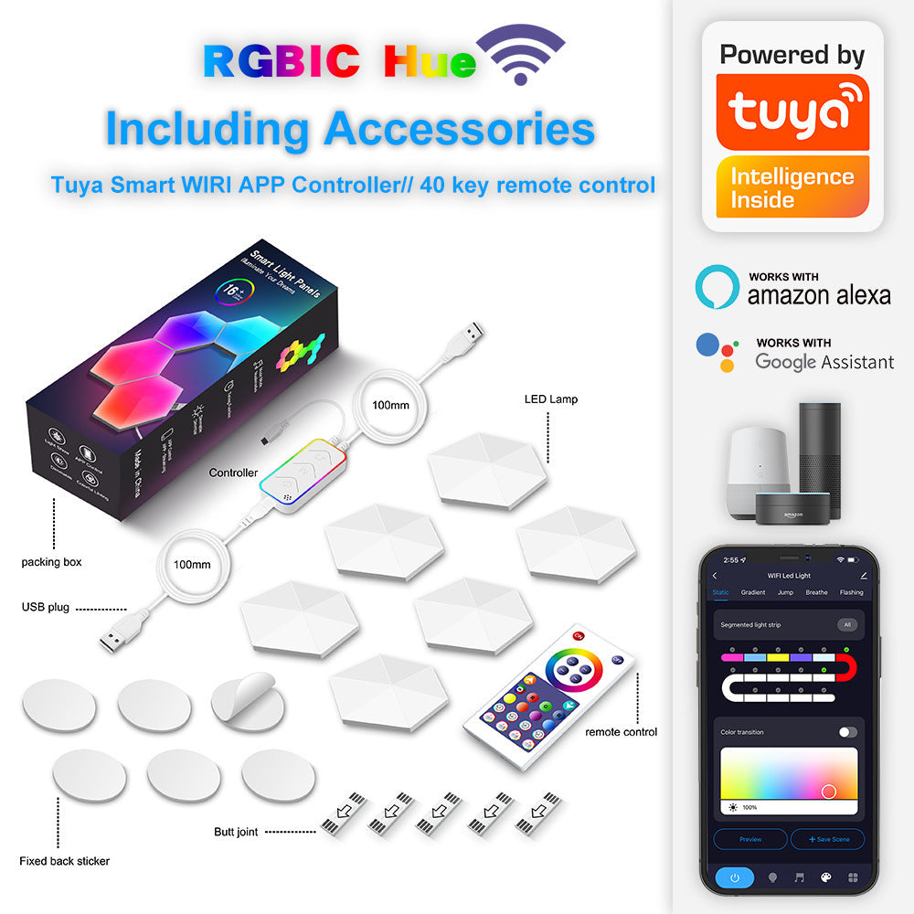 Panneau Hexagone RGB Modulable