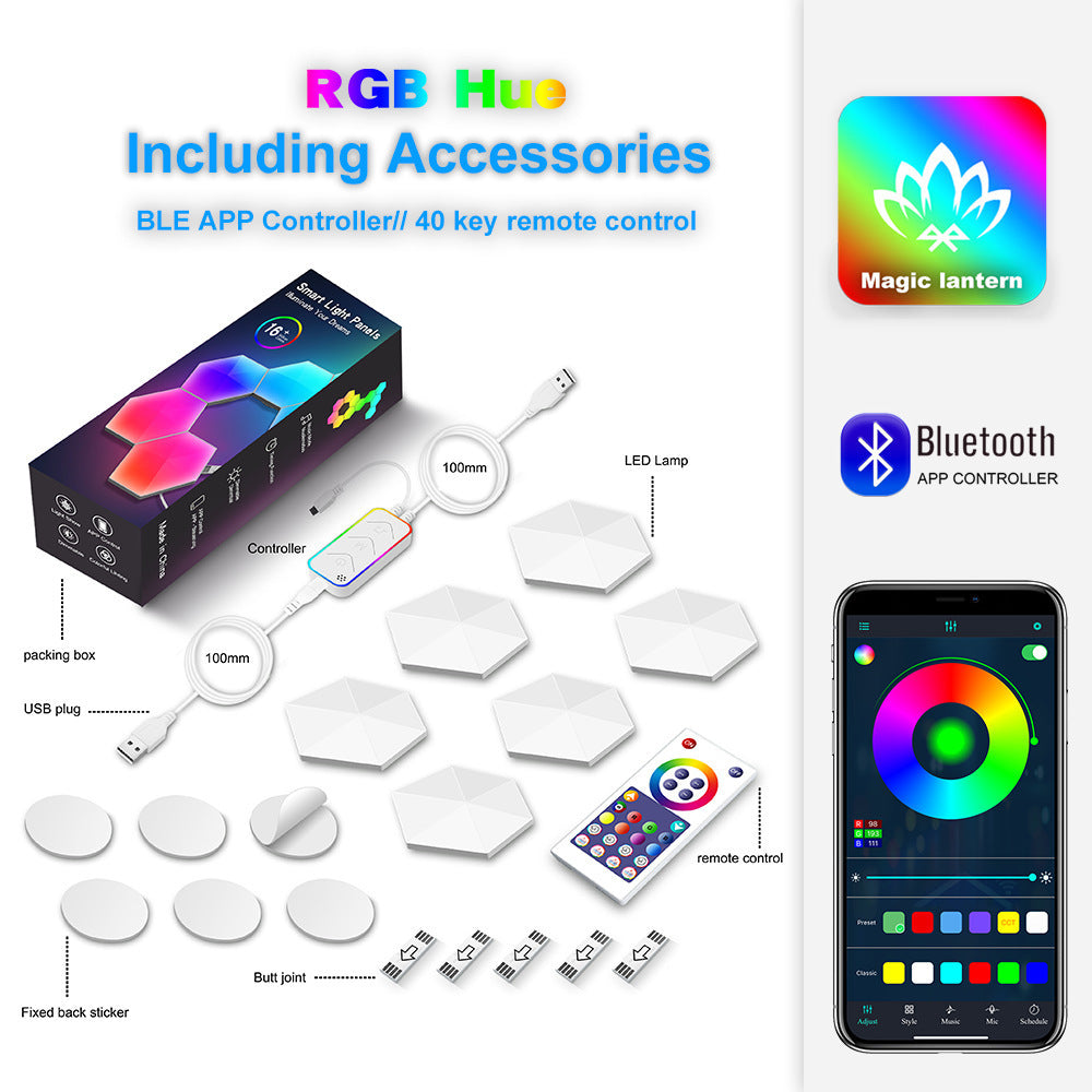 Panneau Hexagone RGB Modulable