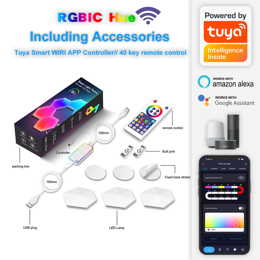 Panneau Hexagone RGB Modulable